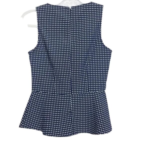 Banana Republic Navy Blue Peplum Top - Picture 3 of 4